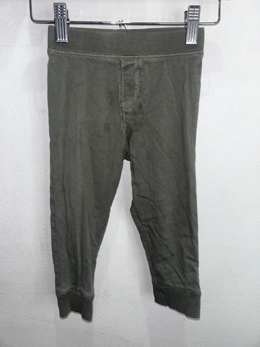 Olive cotton pants 18-24m