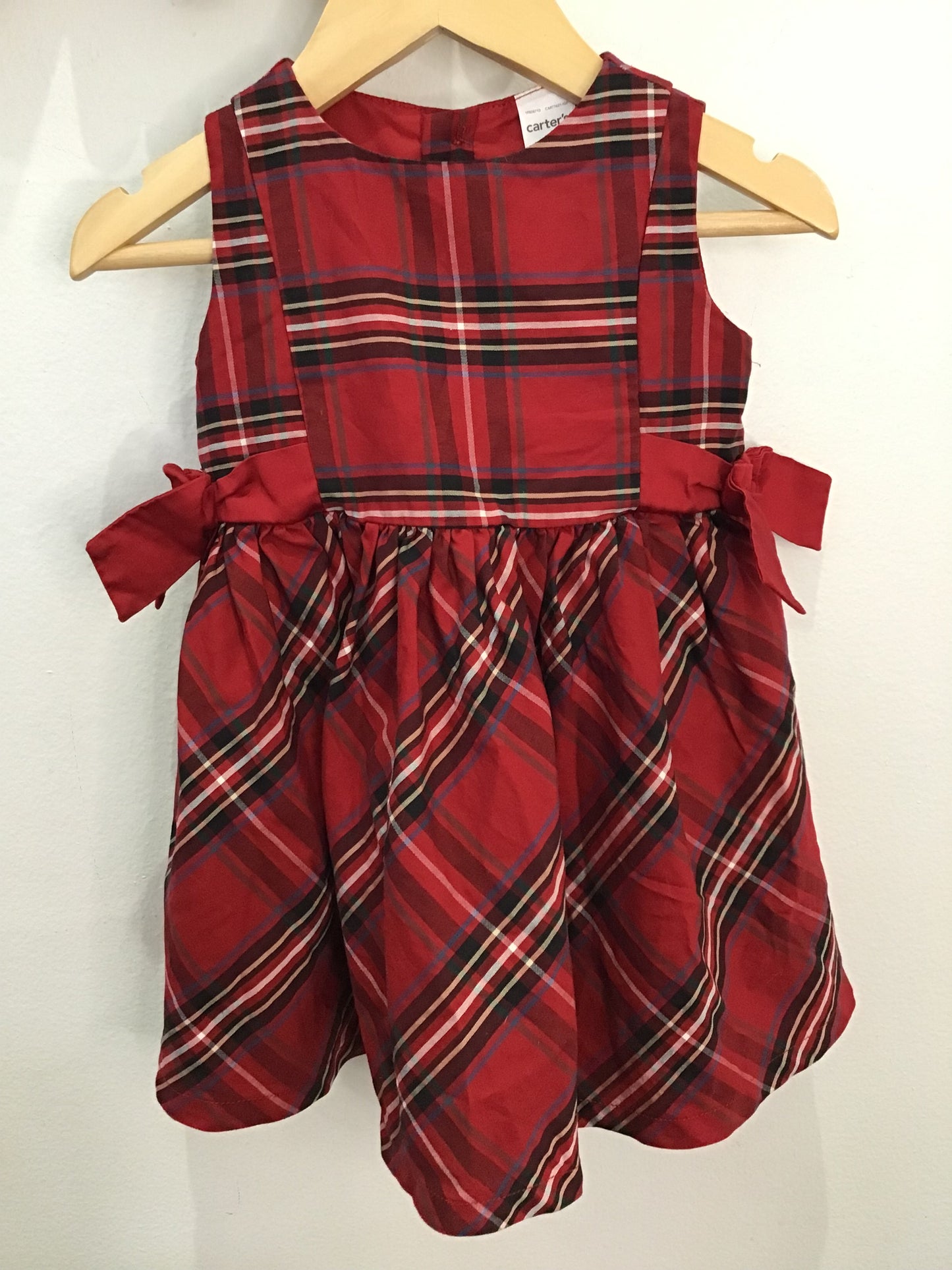 Red checkered fancy dress 9m