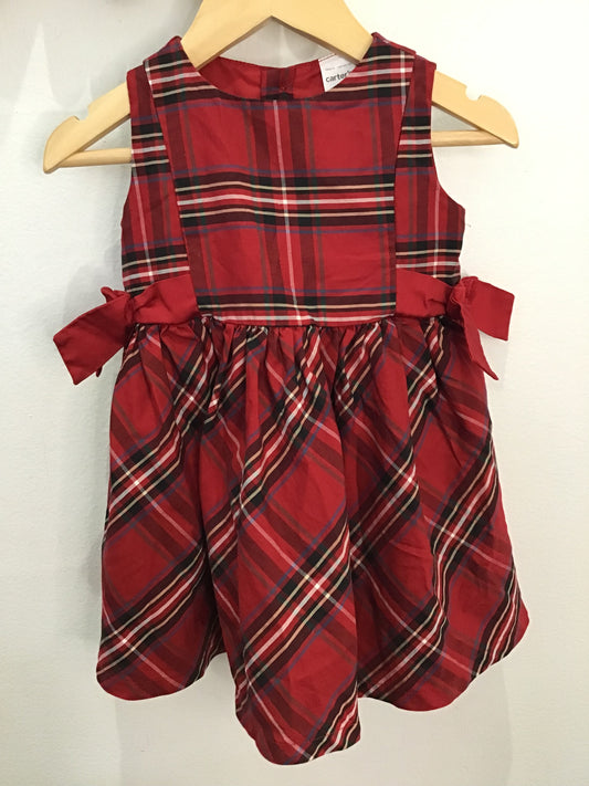 Red checkered fancy dress 9m