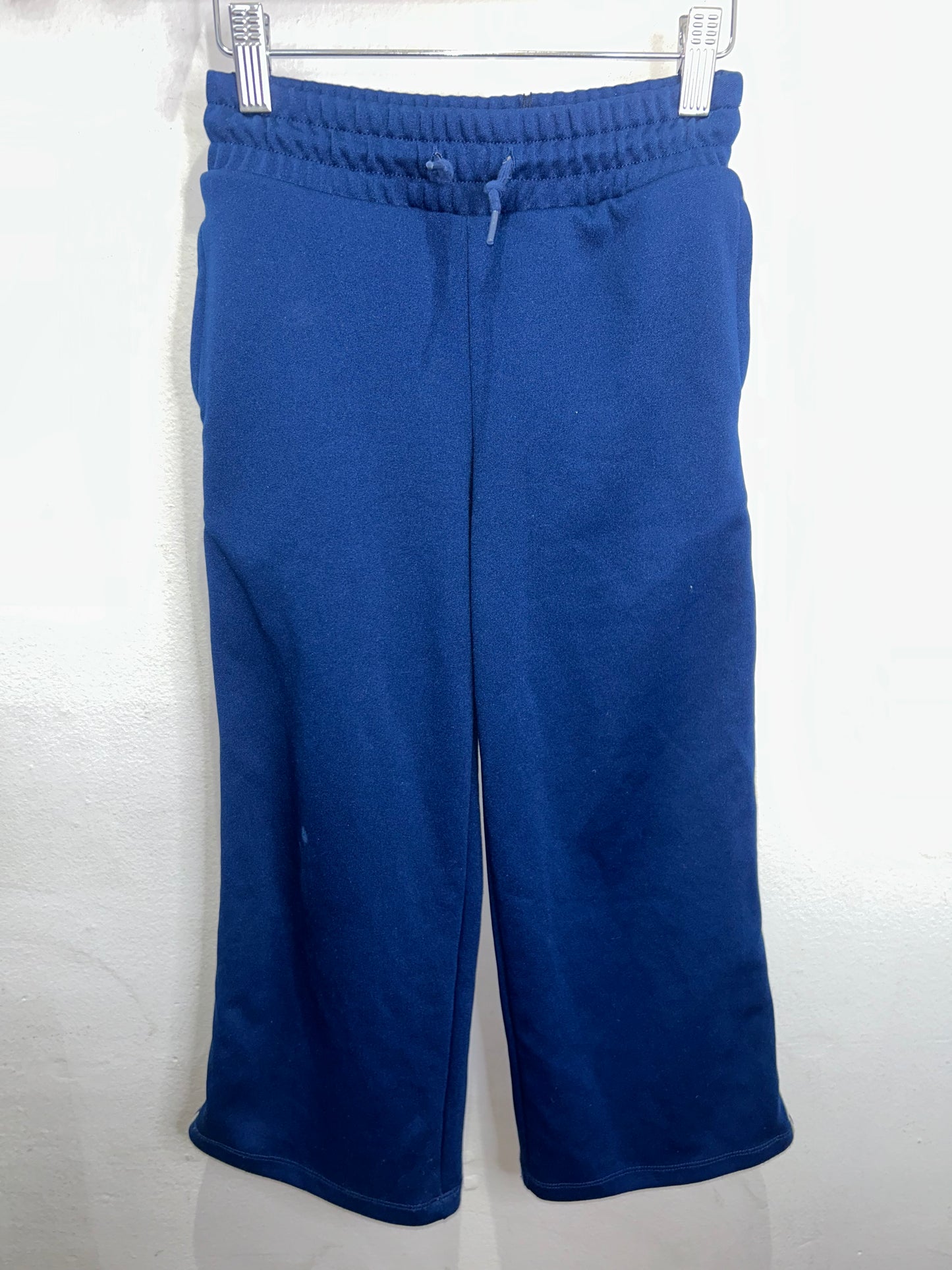 Blue wide leg side stripe pants 6-7y
