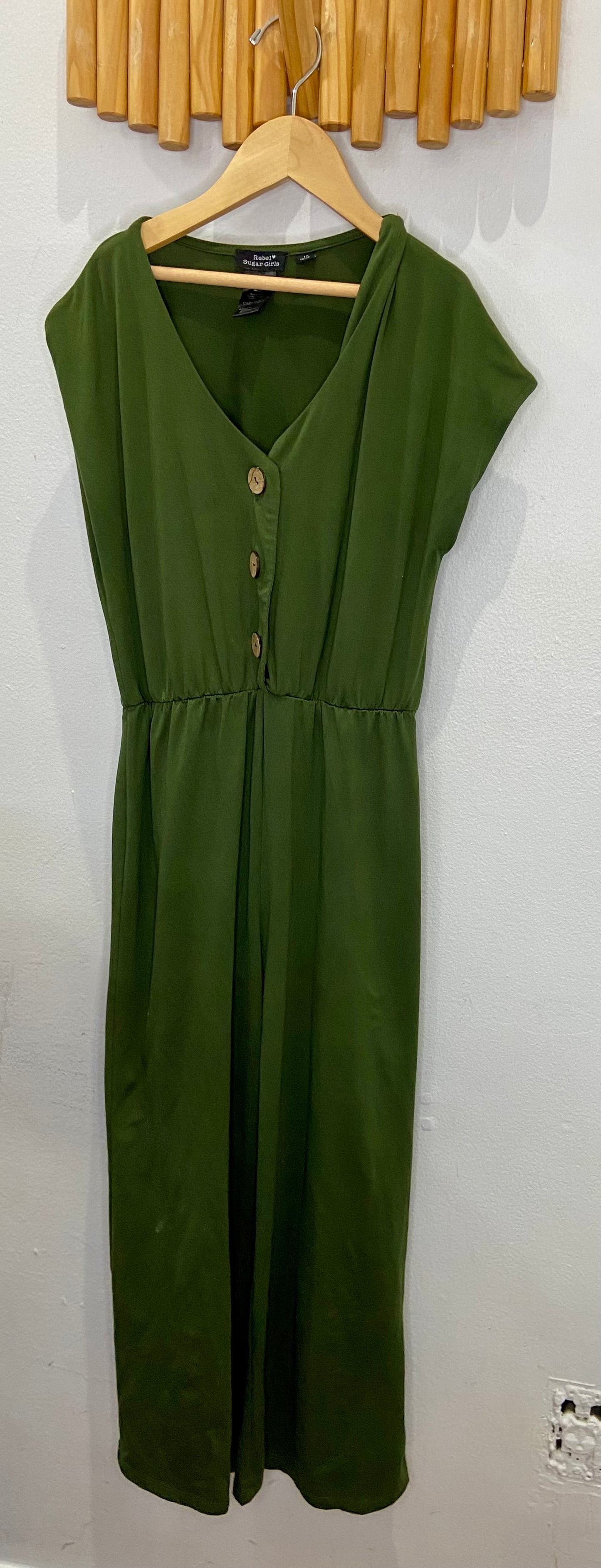 Green soft romper 10y