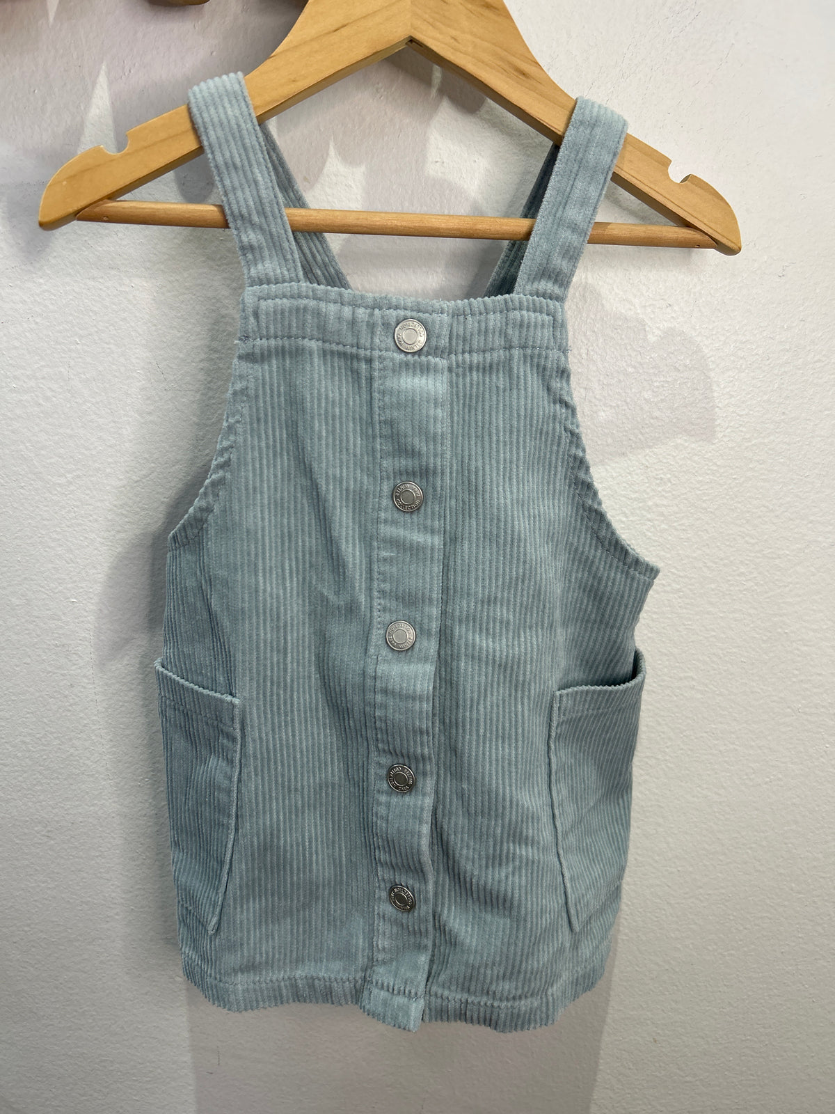 Blue corduroy skirt romper 12-18m NEW