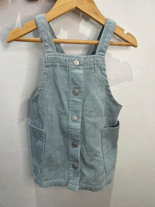Blue corduroy skirt romper 12-18m NEW