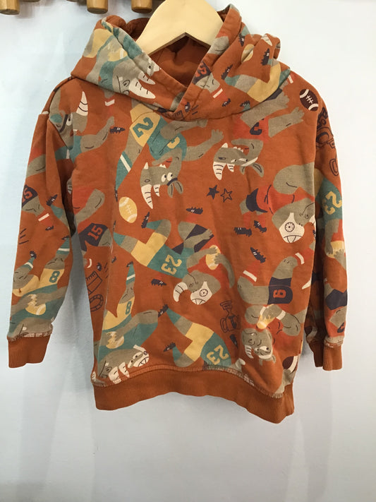 Hoodie football rhinos 5y