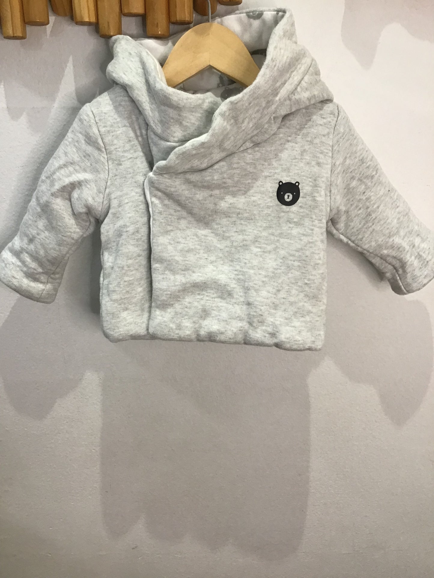 Bear thick cotton reversible sweater 0-3m