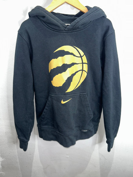 Raptors black and gold hoodie 10-12y
