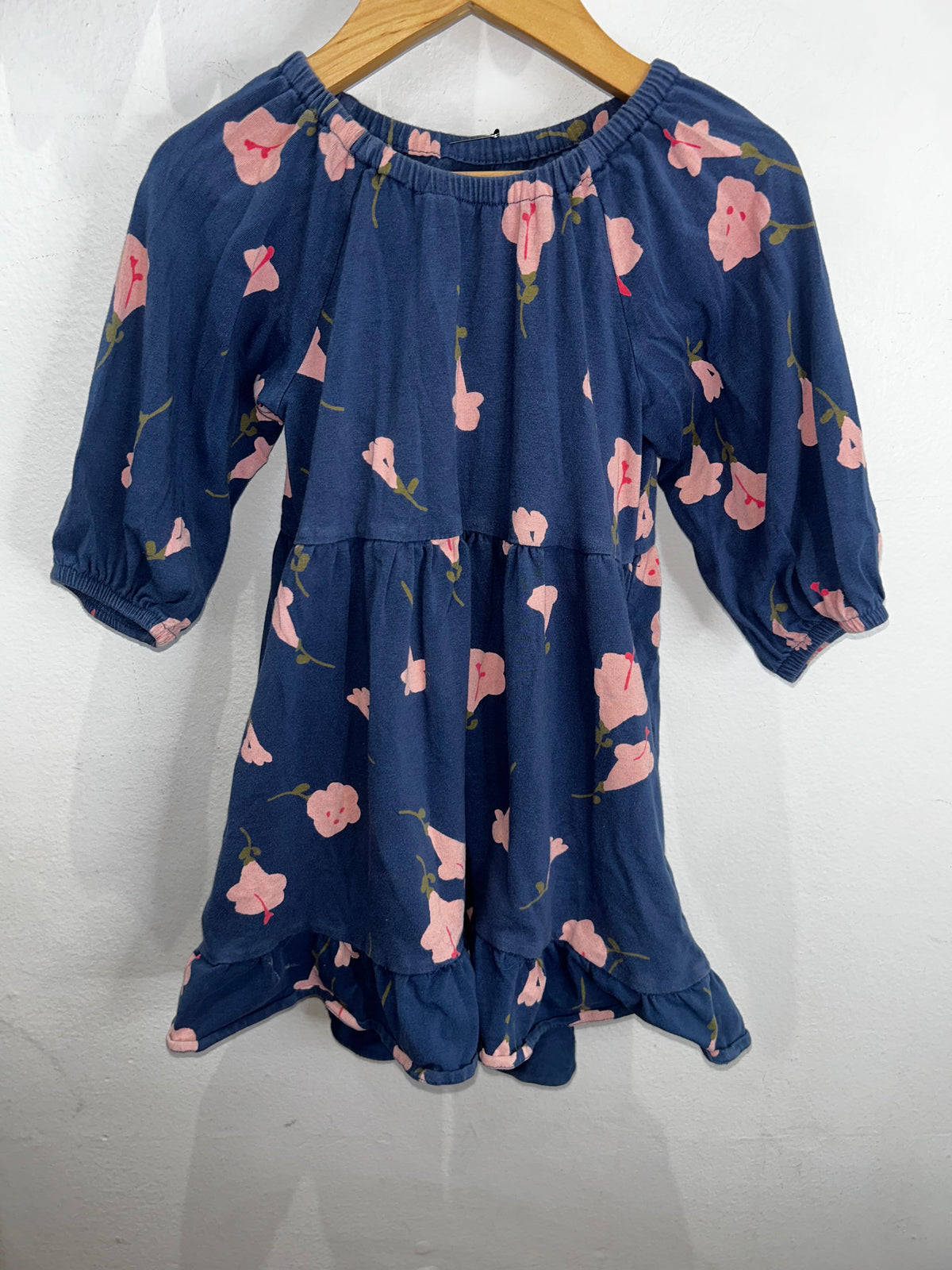 Tea Collection blue tulips dress 4y