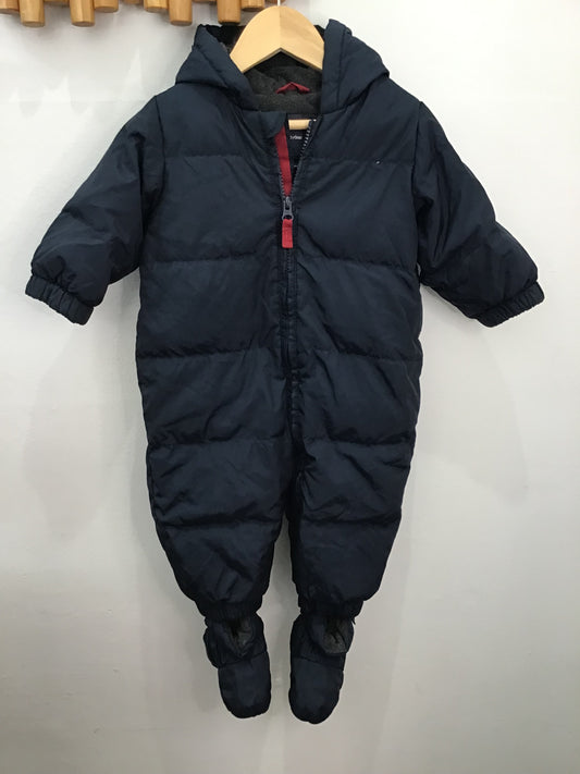 Navy snowsuit 6-12m