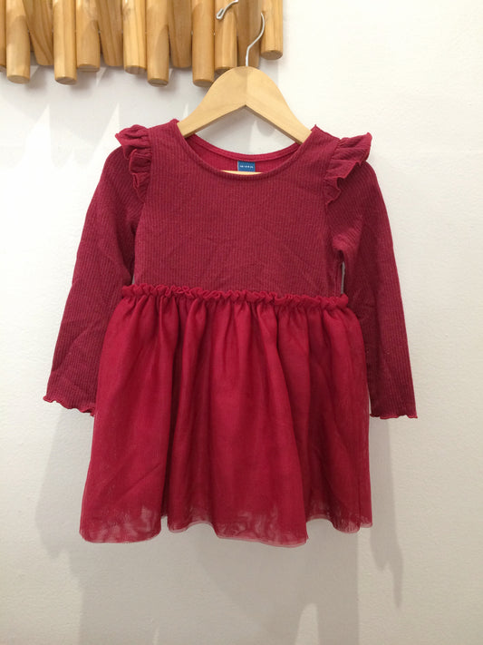 Sparkly red tulle dress 18-24m