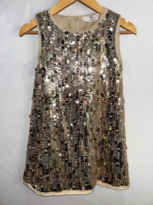 Gold sparkly dress 6y