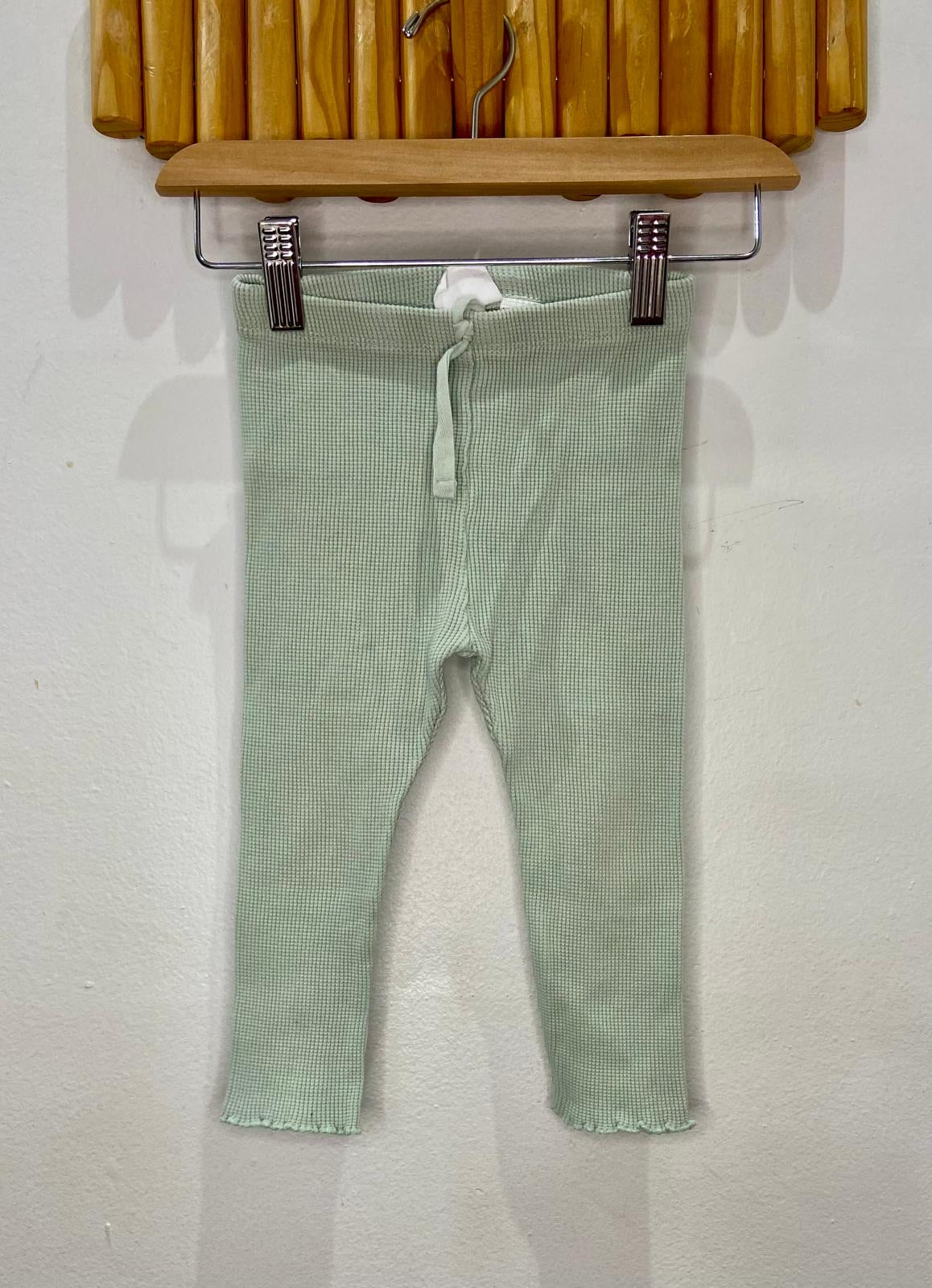 Sage waffle pants 18-24m