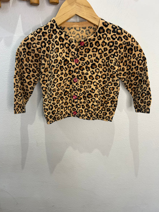 Leopard cardigan 6-12m