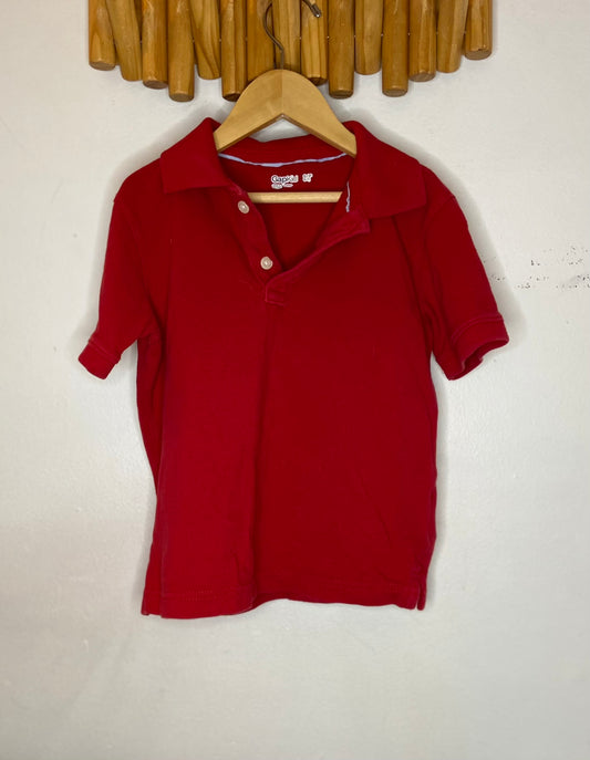 Red polo 6-7y