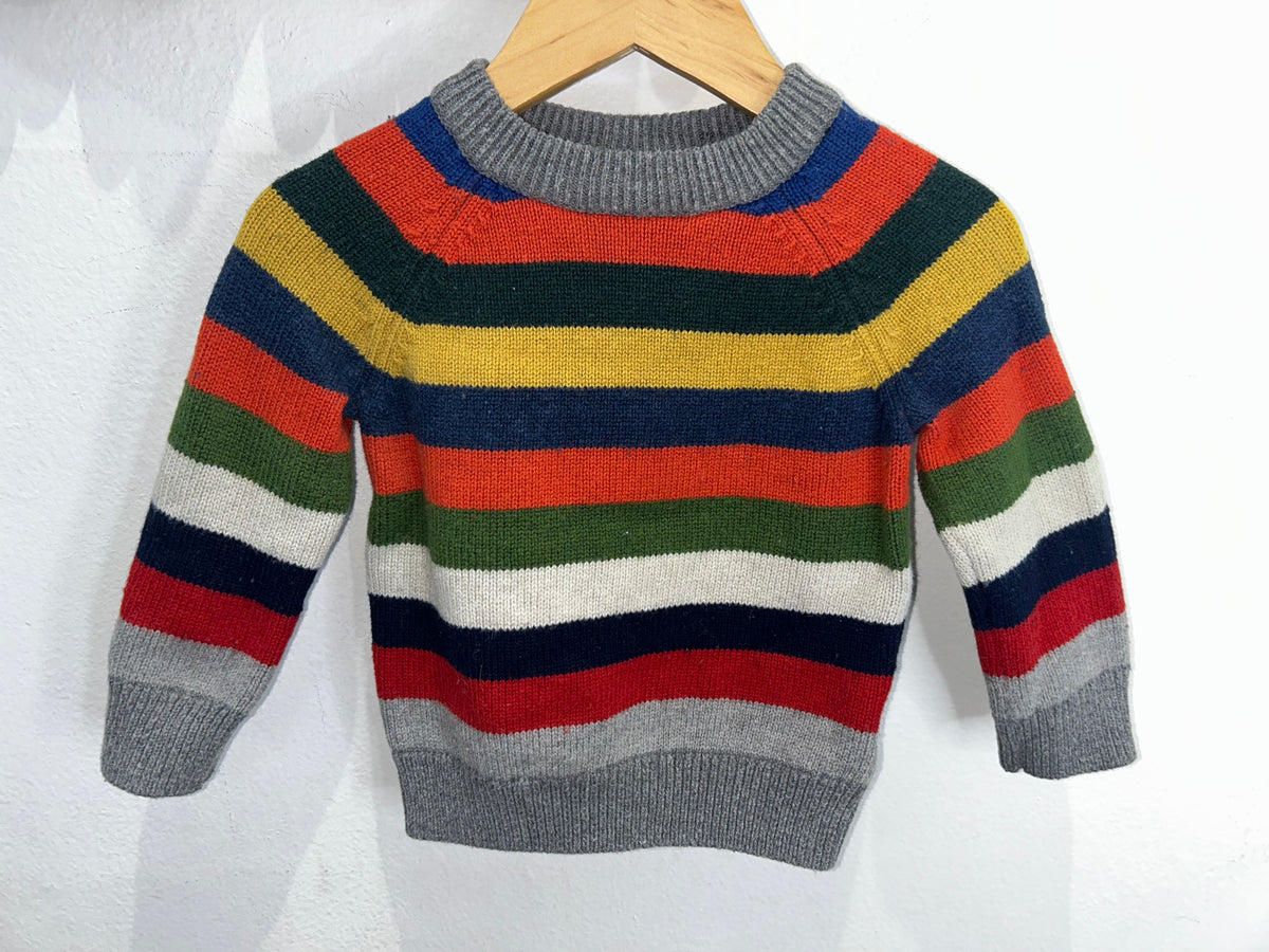 Colourful colourful stripes sweater 12-18m