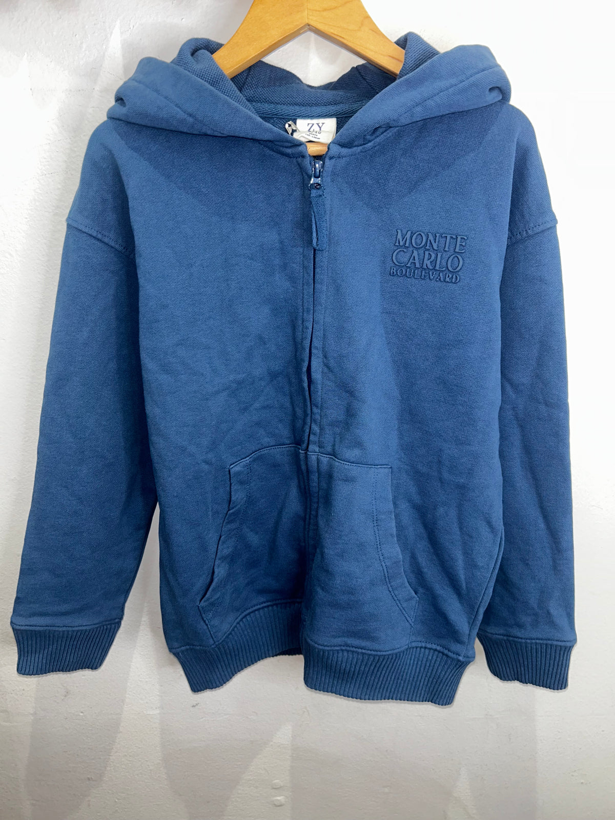 Blue thick sweatshirt 9-10y