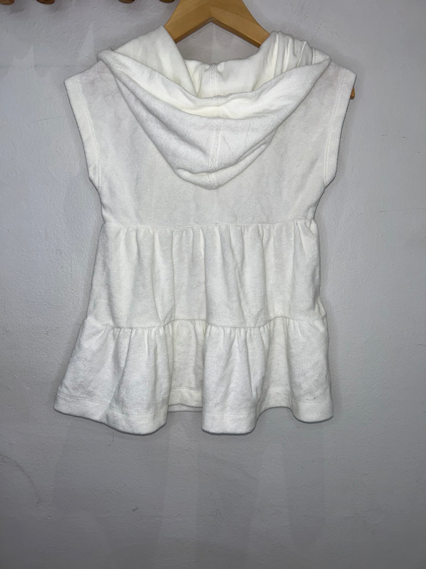 White terry dress or coverup 2y