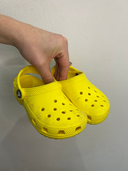C9 yellow Crocs
