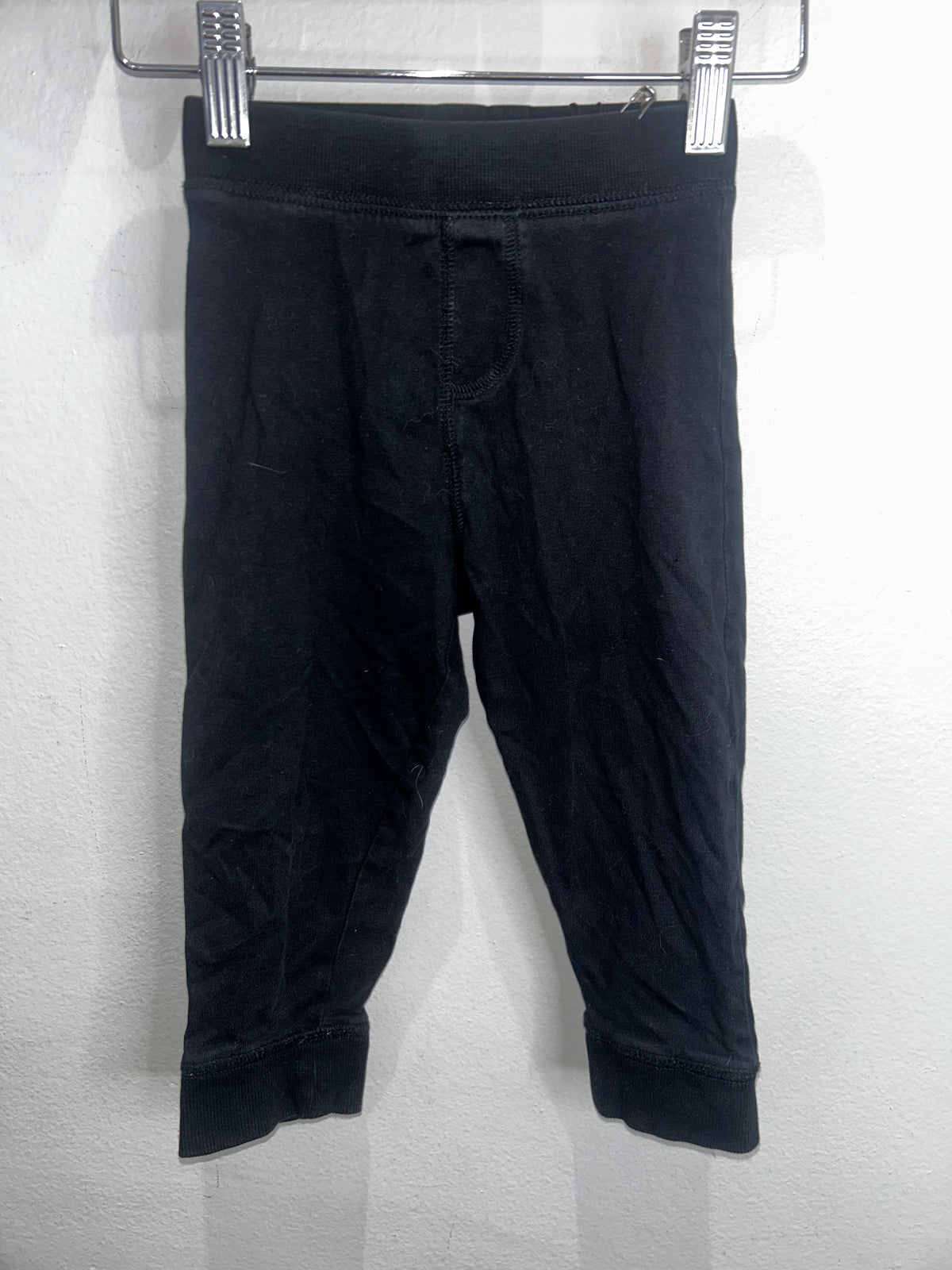 Black cotton pants 18-24m