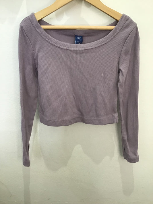 Go dry purple crop longsleeve 5y