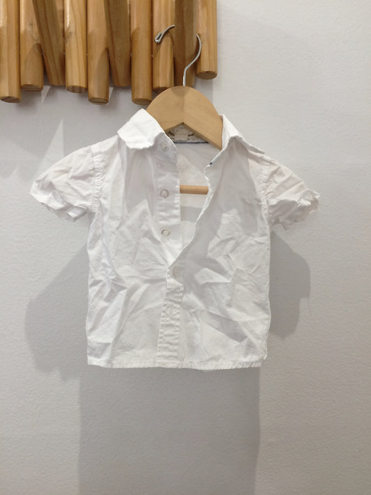 White dress shirt 0-3m