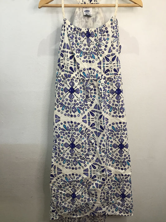 Dress w blue patterns 8y
