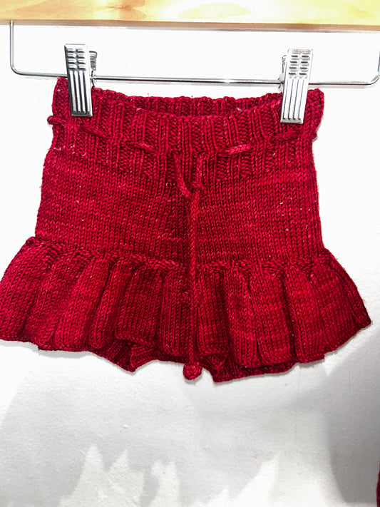 Misha and Puff red bloomer skirt 3-4y