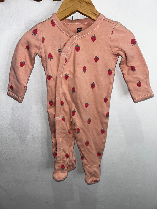 Tea Collection strawberries sleeper 0-3m