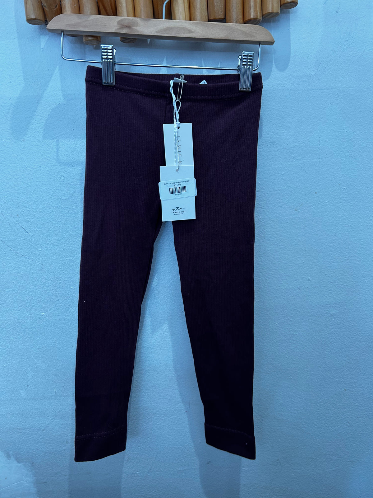 Jamie Kay eggplant leggings 5y NEW