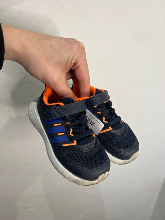 C7 navy and neon Adidas sneakers