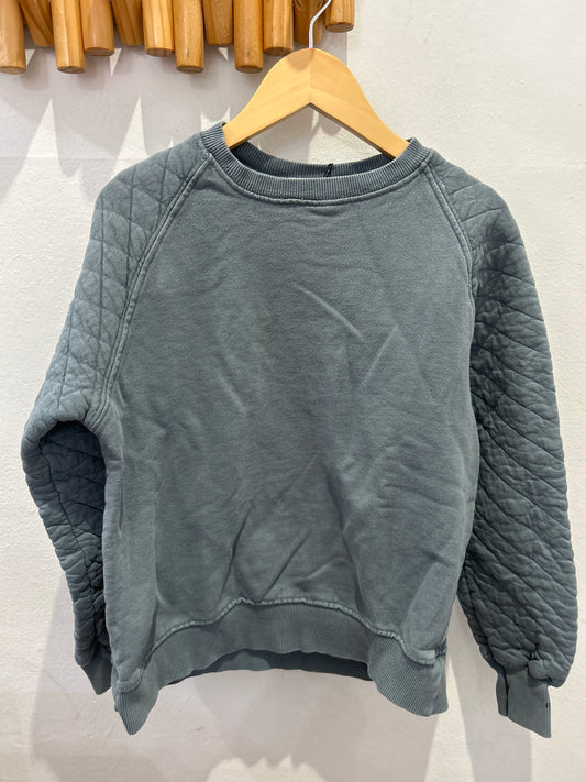 Teal quilted pullover 9y