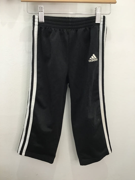 Side stripe activewear pants 3y black