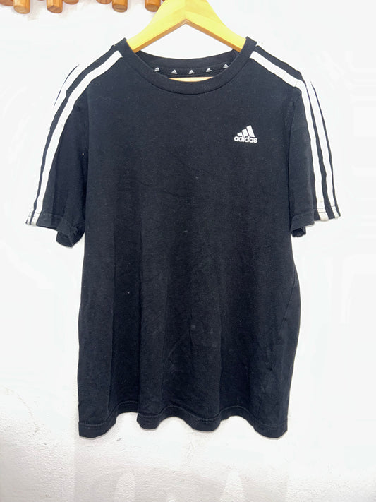 Adidas black tee 11-12y