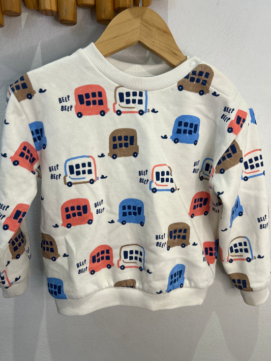 Beep beep pullover 12-18m