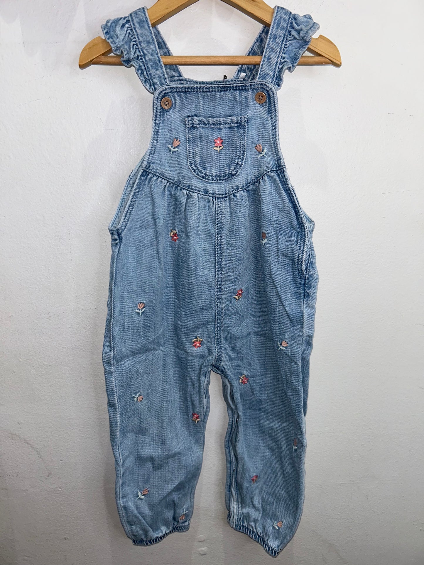 Snap leg tulip overalls 18-24m