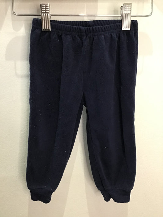 Navy fleece pants 12m