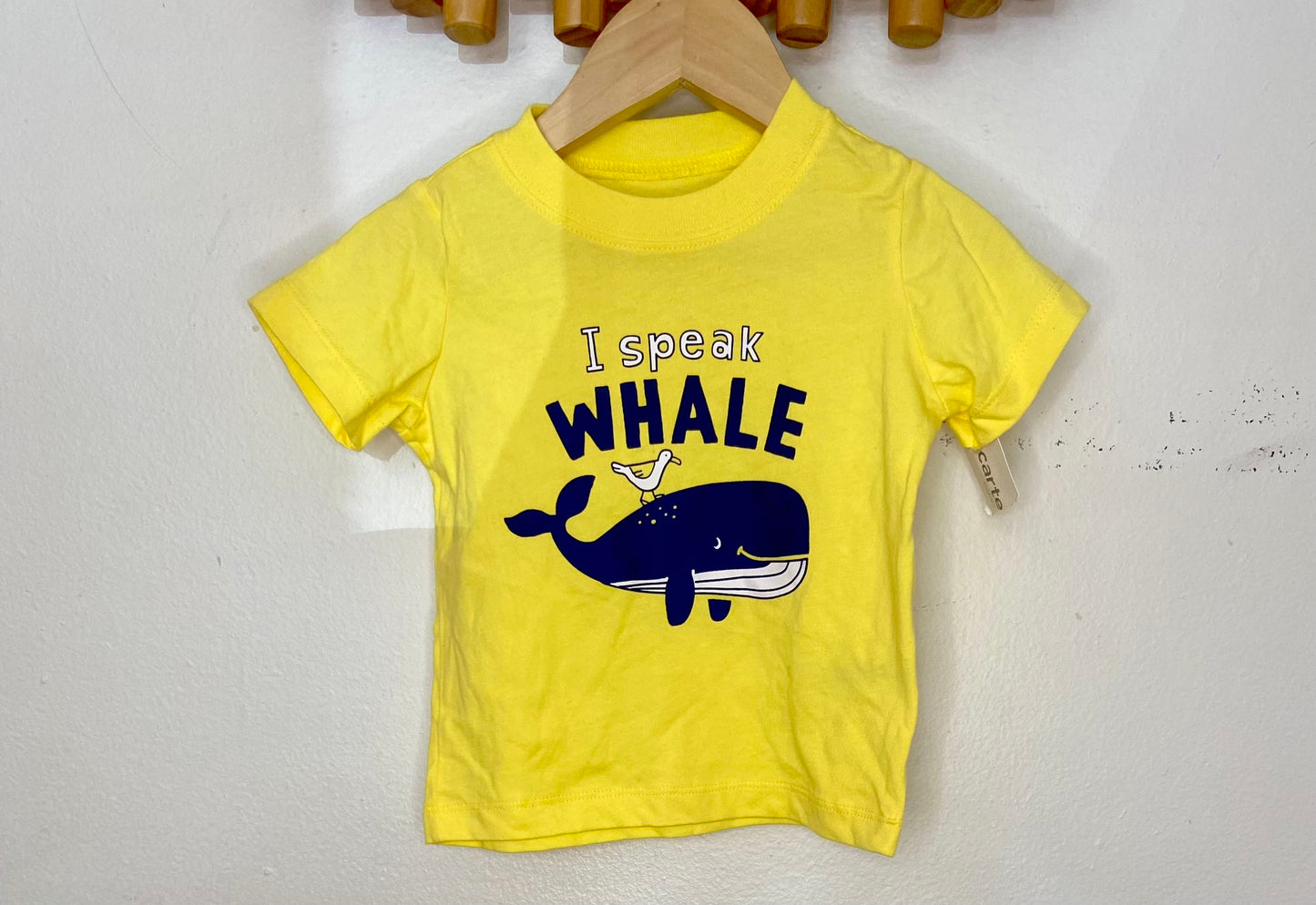 Yellow whale tee 12m NEW