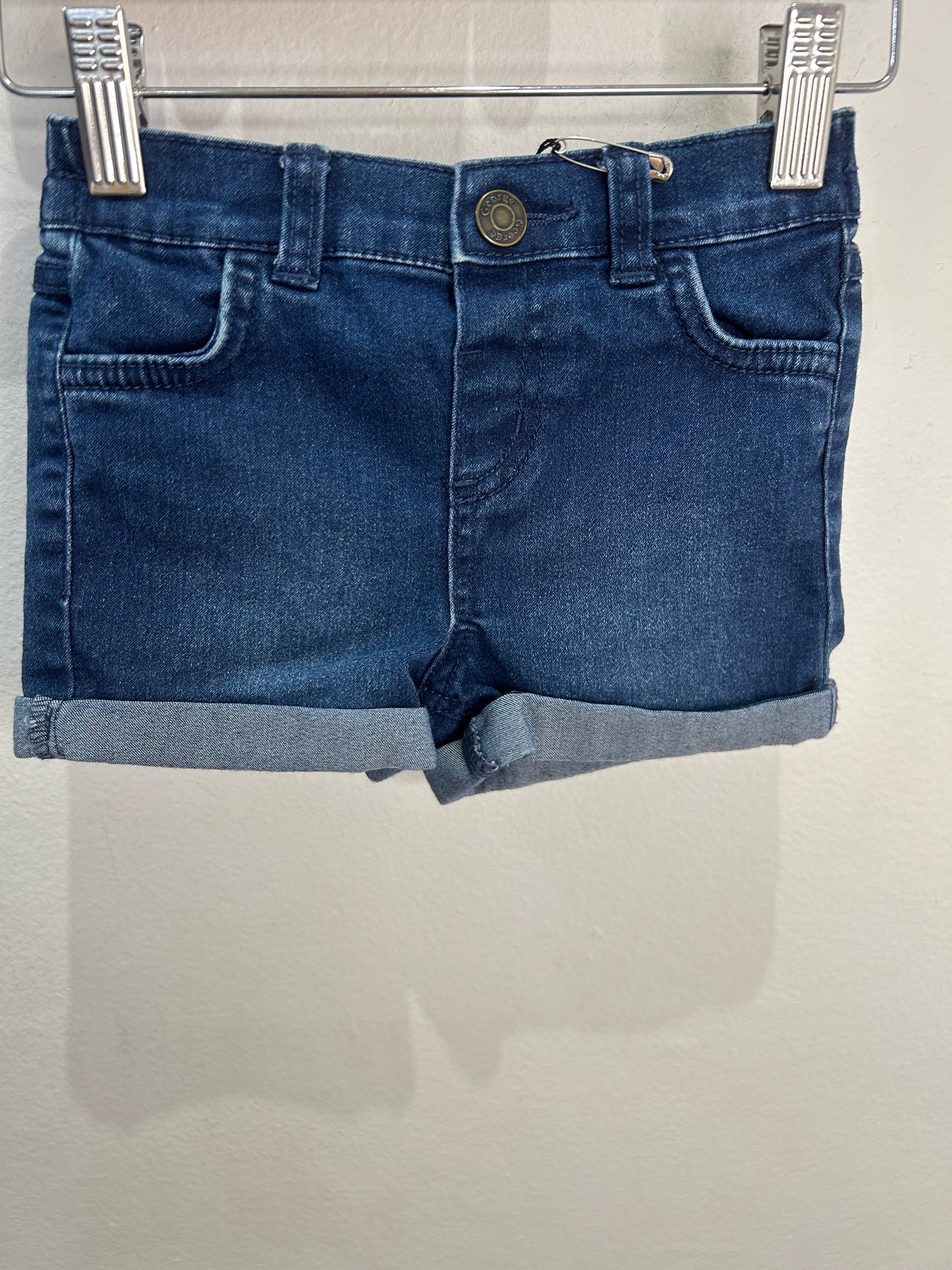 Cuffed jean short shorts 3y