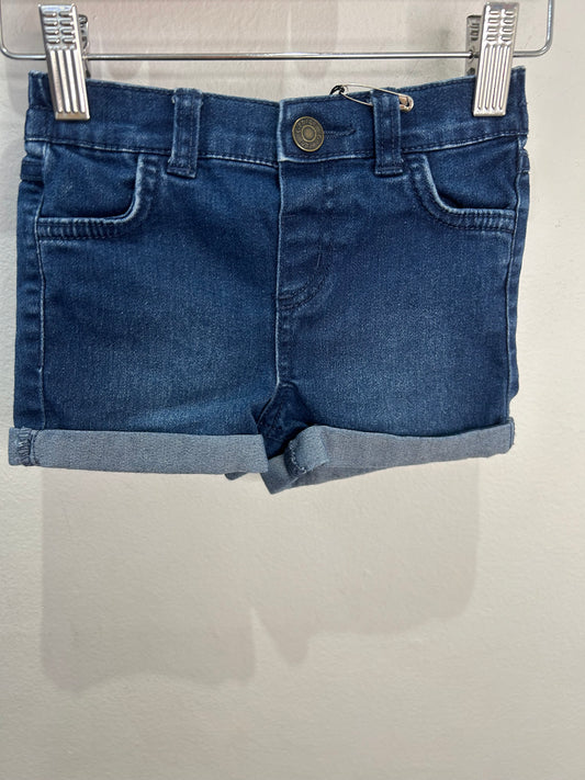 Cuffed jean short shorts 3y