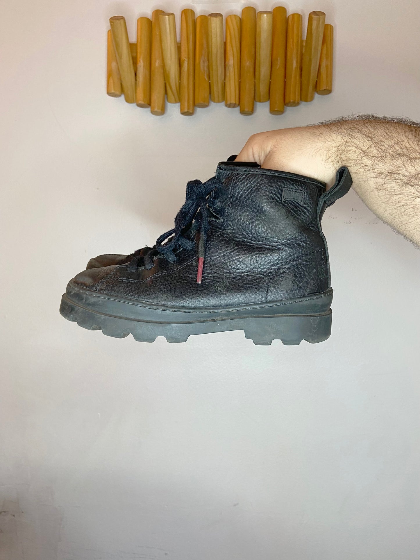 C13 leather camper boots