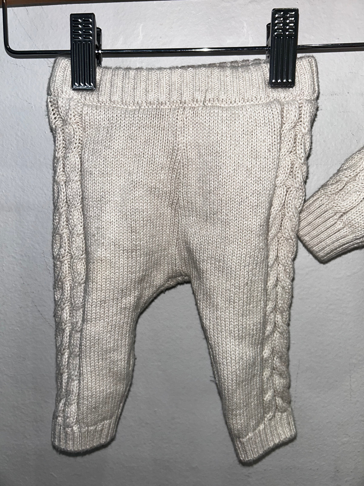 Cable knit sweater set 1-2m
