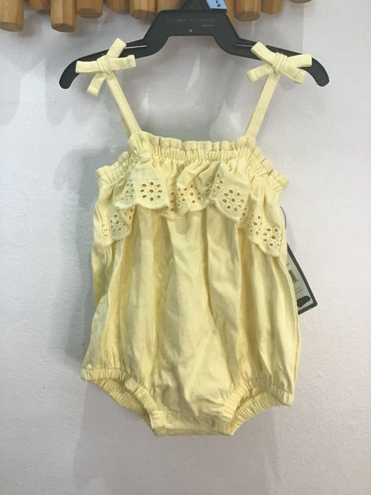 Romper shorty yellow 3-6m NEW
