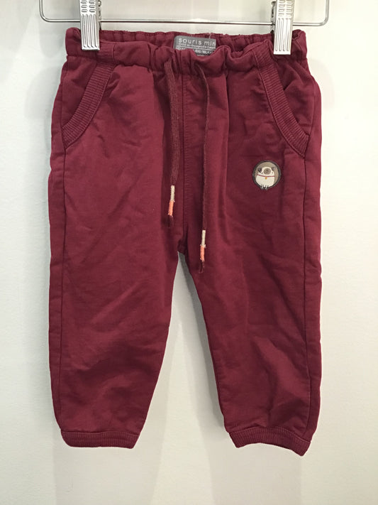 Joggers Souris Mini maroon 12-18m