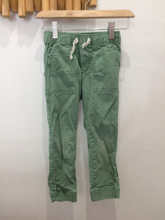 Green jogger style pants 4y