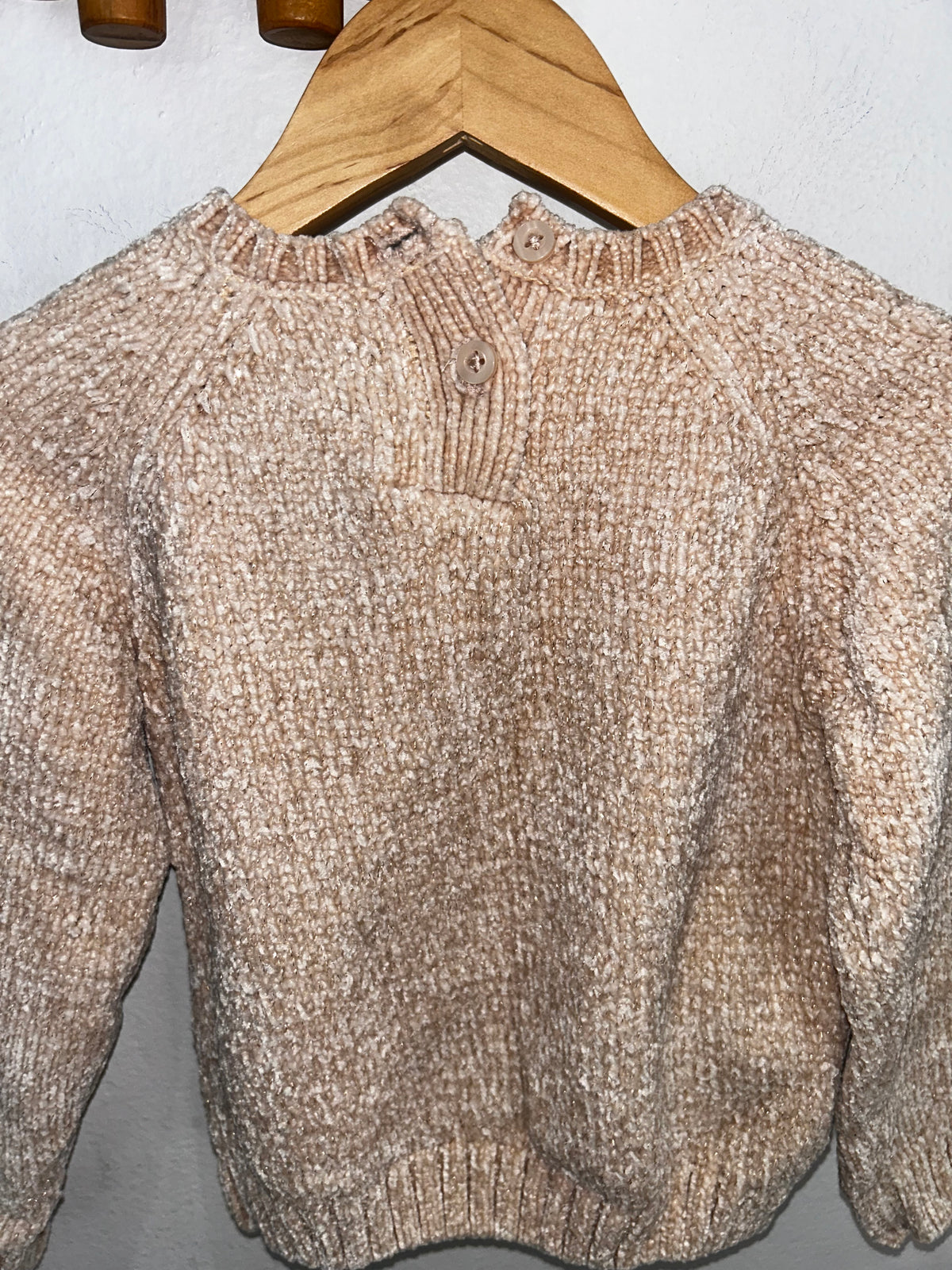 Beige bows sweater 3y