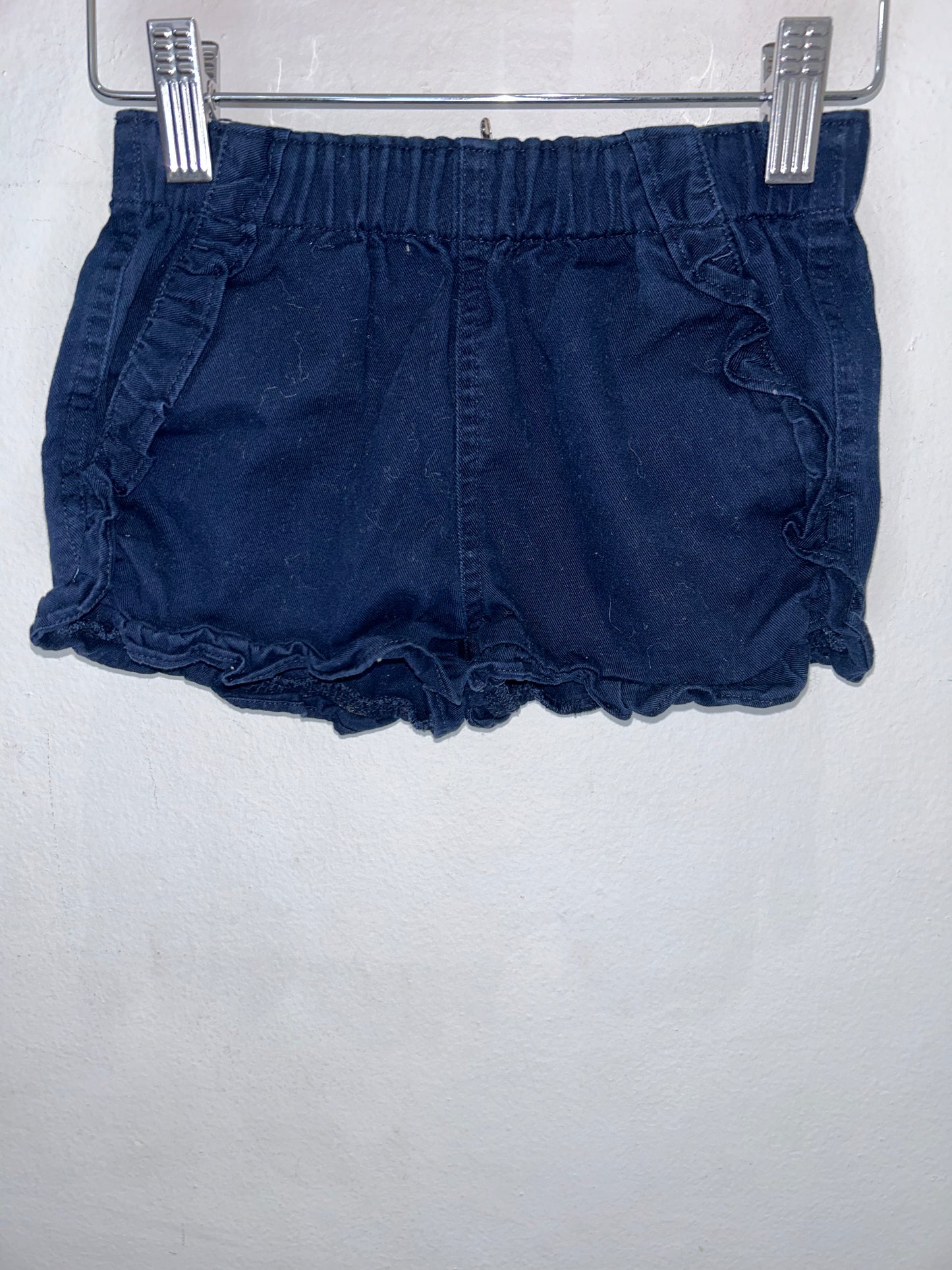 Navy Ruffle Shorts 6y
