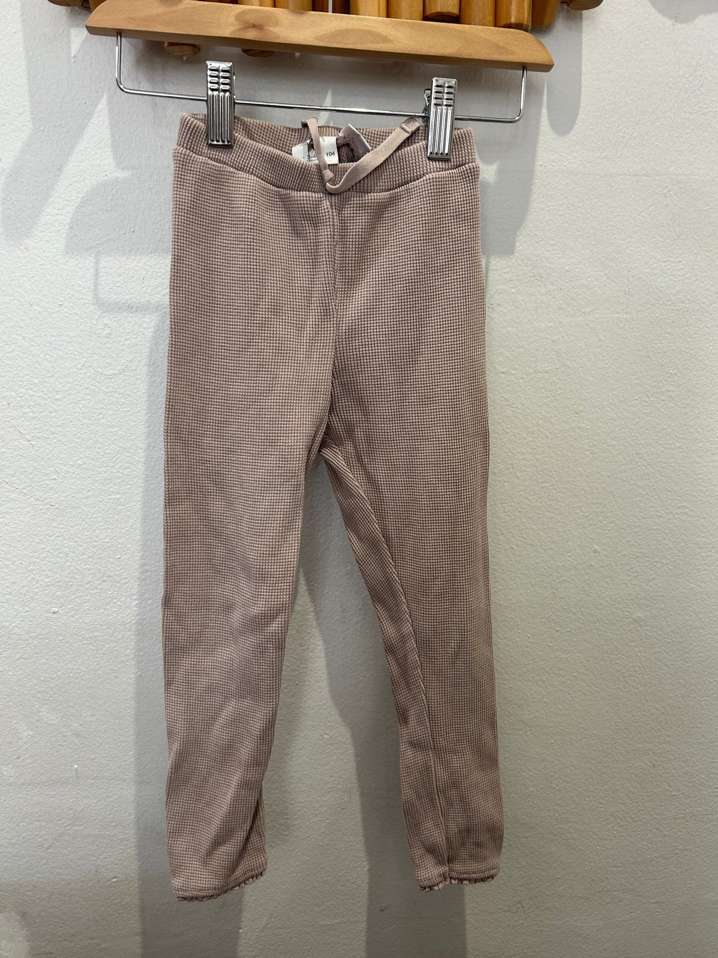 Blush waffle pants 3-4y
