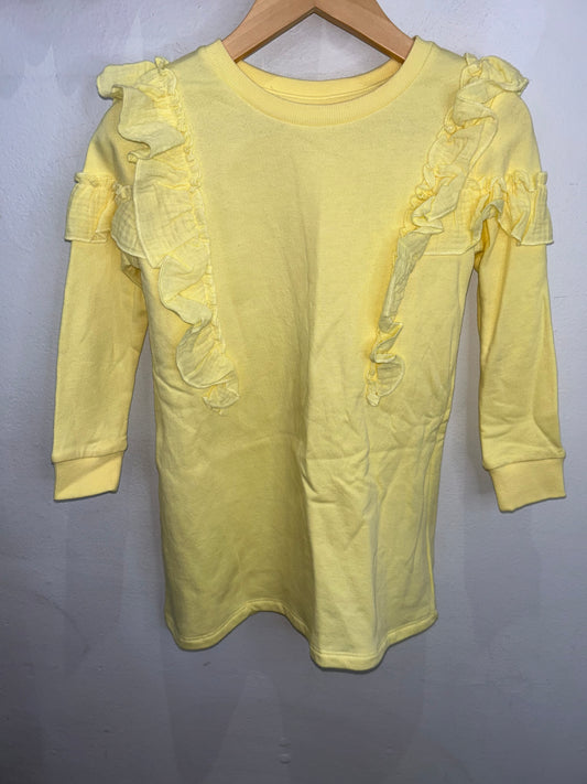 Yellow pullover mini-dress 4y