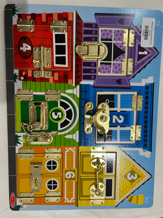 Melissa & Doug latches toy
