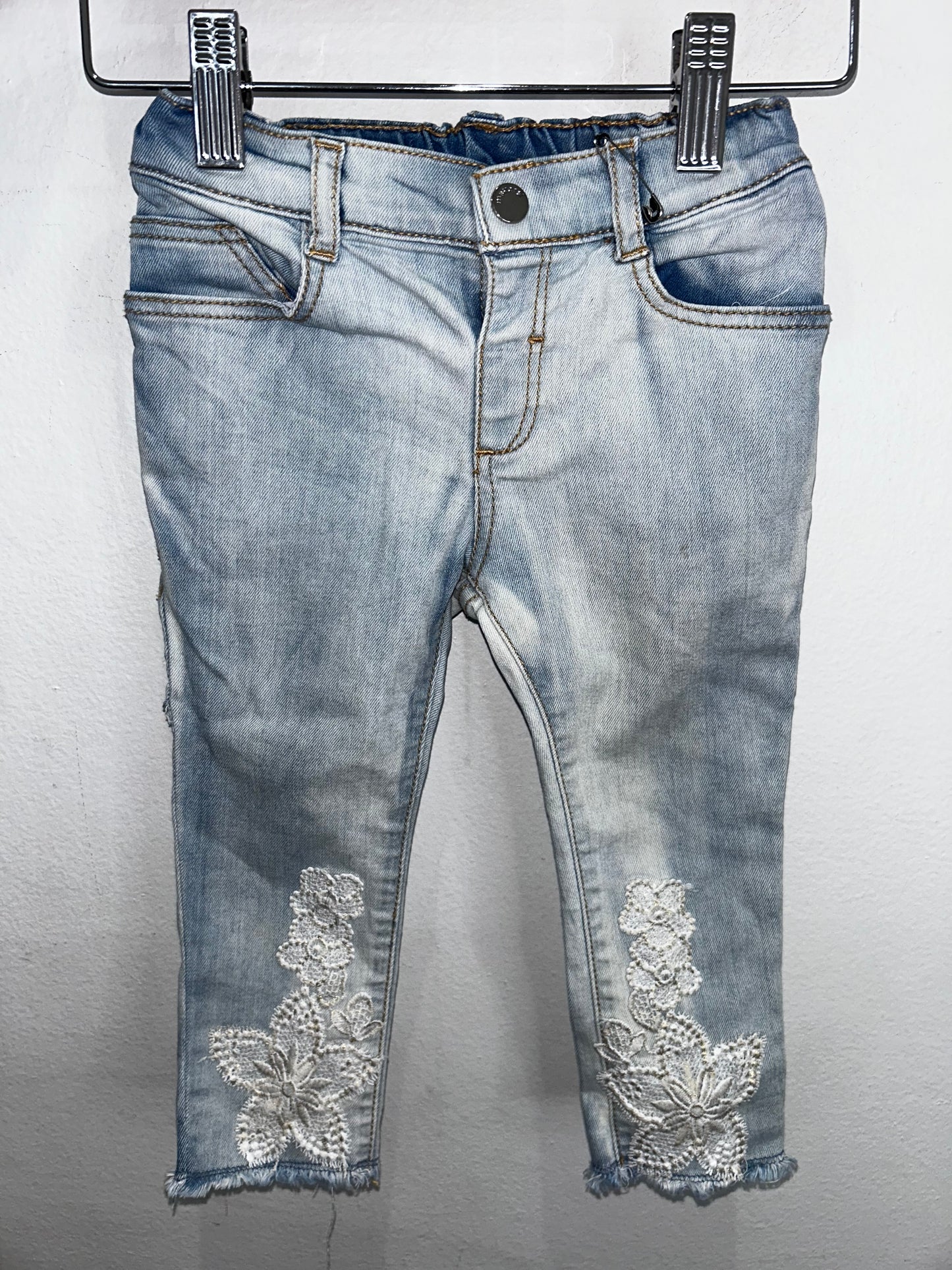 Doily detail jeans 18m