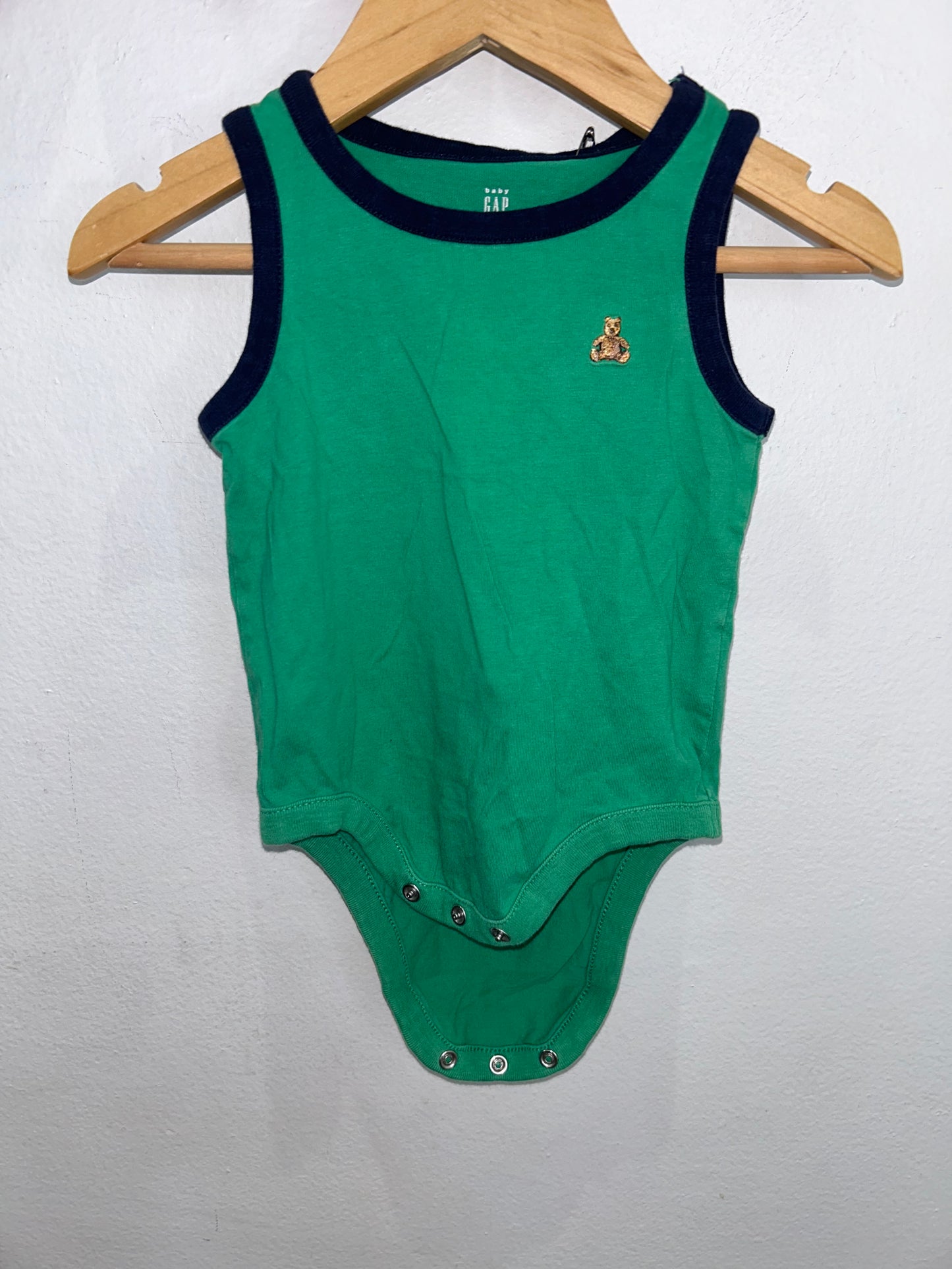 Green tanktop onesie 3-6m
